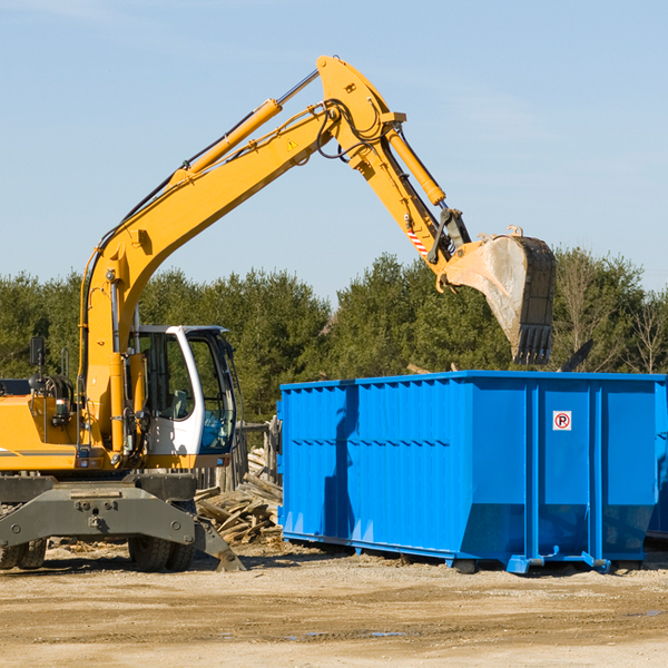 what size residential dumpster rentals are available in Saltcreek Ohio